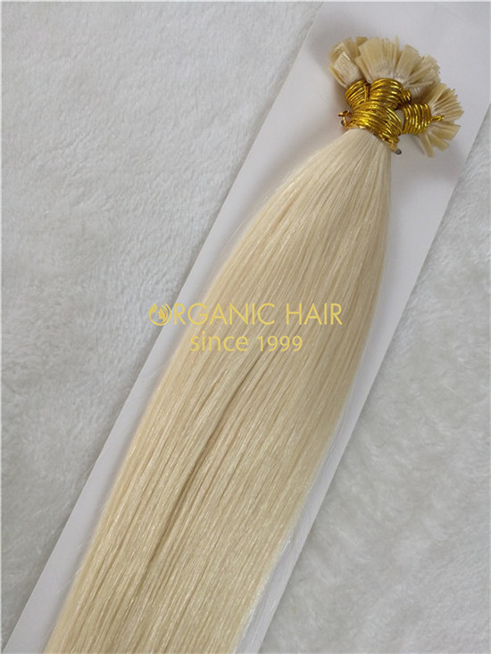 Wholesale remy flat tip hair extension #60A X17